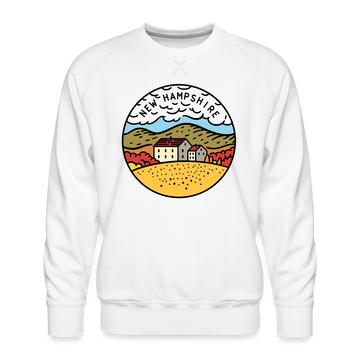 Premium New Hampshire Sweatshirt - Men's Sweatshirt - white