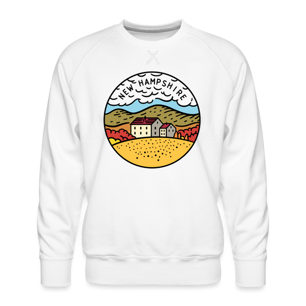 Premium New Hampshire Sweatshirt - Men's Sweatshirt - white