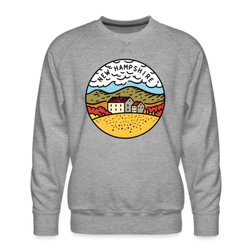 Premium New Hampshire Sweatshirt - Men's Sweatshirt - heather grey