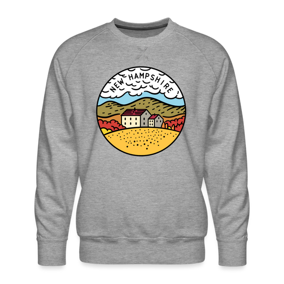 Premium New Hampshire Sweatshirt - Men's Sweatshirt - heather grey