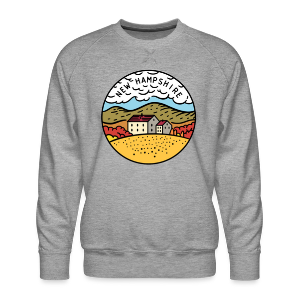 Premium New Hampshire Sweatshirt - Men's Sweatshirt - heather grey