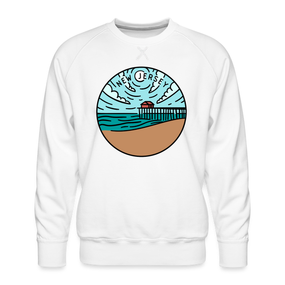 Premium New Jersey Sweatshirt - Men's Sweatshirt - white