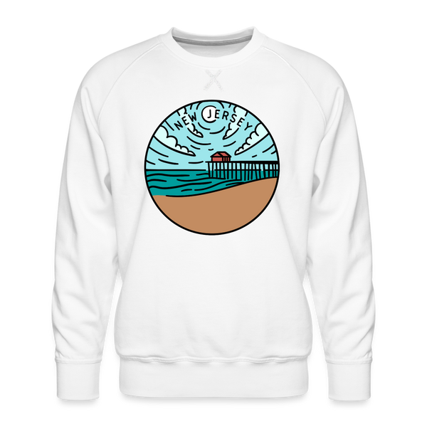 Premium New Jersey Sweatshirt - Men's Sweatshirt - white