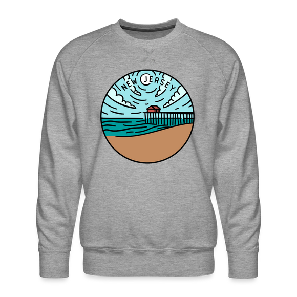 Premium New Jersey Sweatshirt - Men's Sweatshirt - heather grey