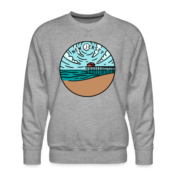 Premium New Jersey Sweatshirt - Men's Sweatshirt - heather grey