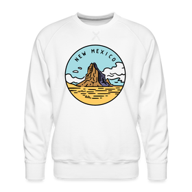 Premium New Mexico Sweatshirt - Men's Sweatshirt - white