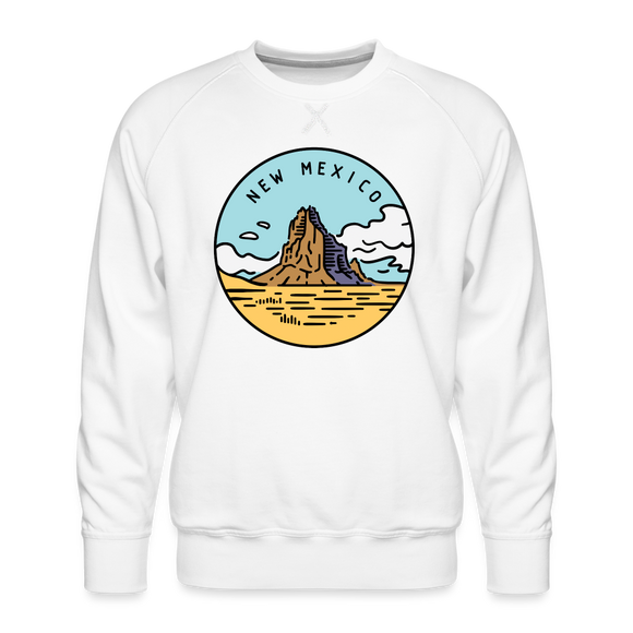 Premium New Mexico Sweatshirt - Men's Sweatshirt - white