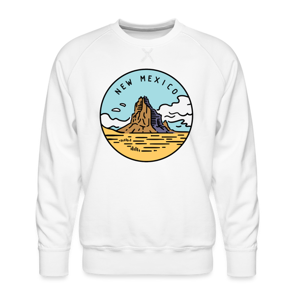 Premium New Mexico Sweatshirt - Men's Sweatshirt - white