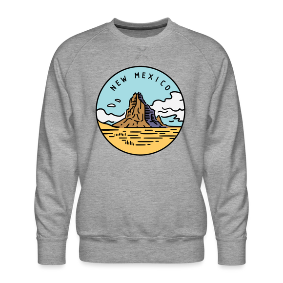 Premium New Mexico Sweatshirt - Men's Sweatshirt - heather grey