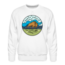Premium North Dakota Sweatshirt - Men's Sweatshirt - white