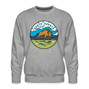 Premium North Dakota Sweatshirt - Men's Sweatshirt - heather grey