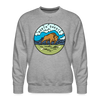 Premium North Dakota Sweatshirt - Men's Sweatshirt - heather grey