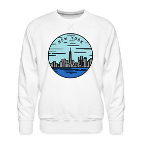 Premium New York Sweatshirt - Men's Sweatshirt - white