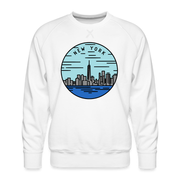 Premium New York Sweatshirt - Men's Sweatshirt - white