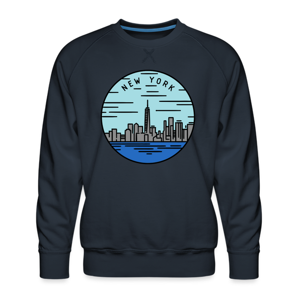 Premium New York Sweatshirt - Men's Sweatshirt - navy