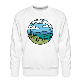Premium North Carolina Sweatshirt - Men's Sweatshirt - white