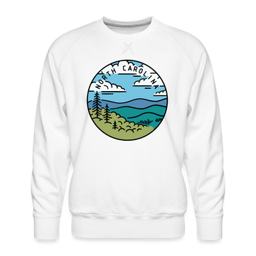 Premium North Carolina Sweatshirt - Men's Sweatshirt - white