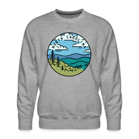 Premium North Carolina Sweatshirt - Men's Sweatshirt - heather grey