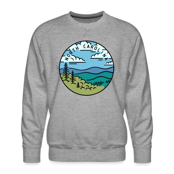 Premium North Carolina Sweatshirt - Men's Sweatshirt - heather grey