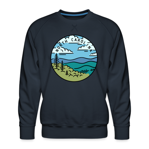 Premium North Carolina Sweatshirt - Men's Sweatshirt - navy