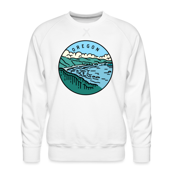 Premium Oregon Sweatshirt - Men's Sweatshirt - white