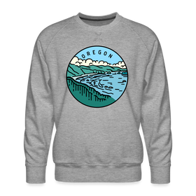 Premium Oregon Sweatshirt - Men's Sweatshirt - heather grey