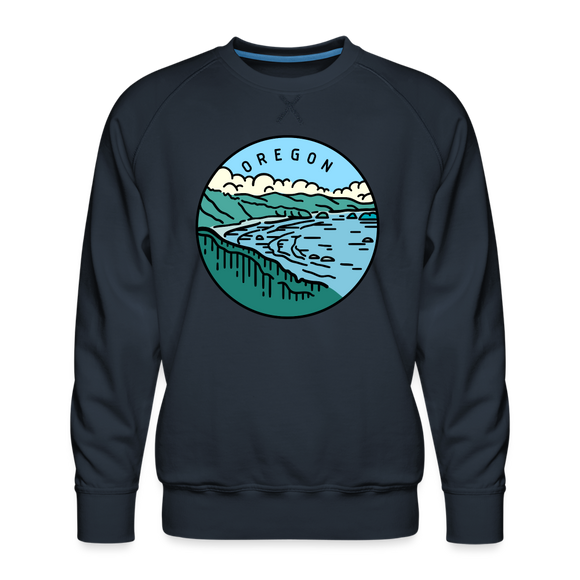 Premium Oregon Sweatshirt - Men's Sweatshirt - navy