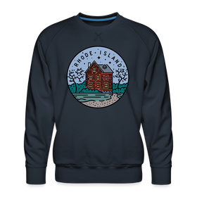 Premium Rhode Island Sweatshirt - Men's Sweatshirt - navy