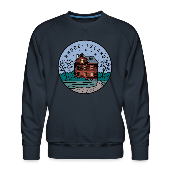 Premium Rhode Island Sweatshirt - Men's Sweatshirt - navy