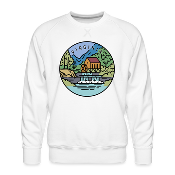 Premium Virginia Sweatshirt - Men's Sweatshirt - white