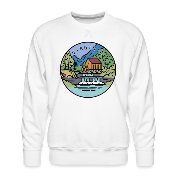 Premium Virginia Sweatshirt - Men's Sweatshirt - white