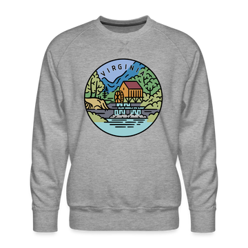 Premium Virginia Sweatshirt - Men's Sweatshirt - heather grey