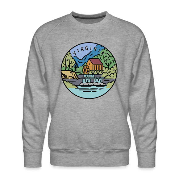 Premium Virginia Sweatshirt - Men's Sweatshirt - heather grey