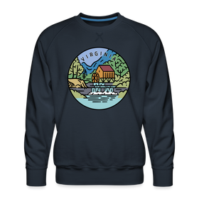 Premium Virginia Sweatshirt - Men's Sweatshirt - navy