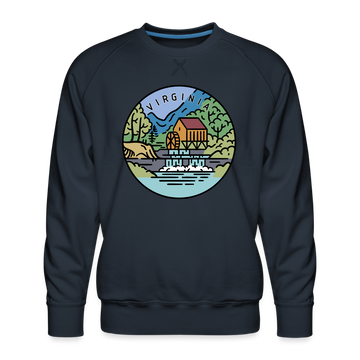 Premium Virginia Sweatshirt - Men's Sweatshirt - navy