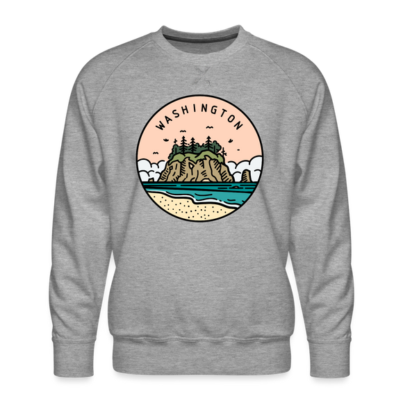 Premium Washington Sweatshirt - Men's Sweatshirt - heather grey