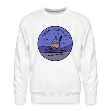 Premium Pennsylvania Sweatshirt - Men's Sweatshirt - white