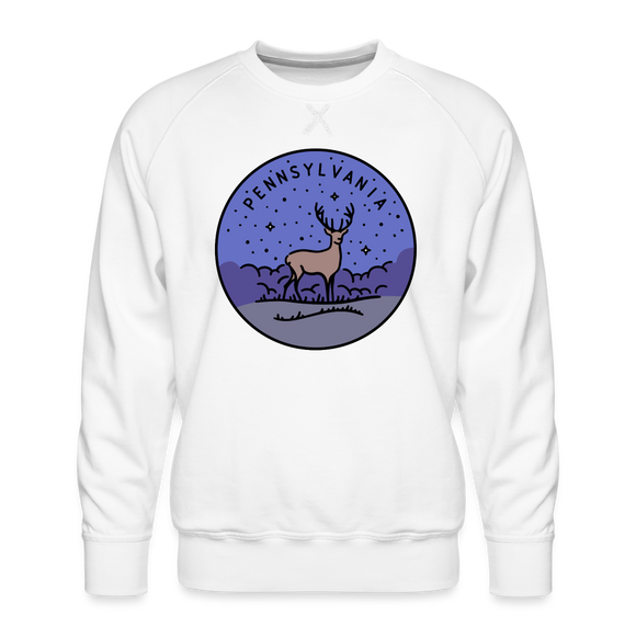 Premium Pennsylvania Sweatshirt - Men's Sweatshirt - white