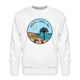 Premium South Carolina Sweatshirt - Men's Sweatshirt - white