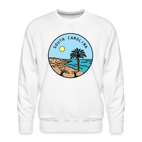 Premium South Carolina Sweatshirt - Men's Sweatshirt - white