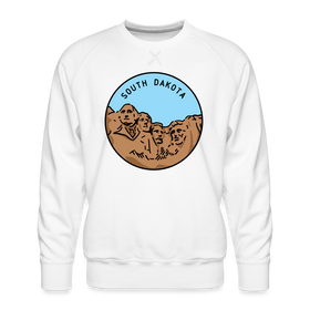 Premium South Dakota Sweatshirt - Men's Sweatshirt - white