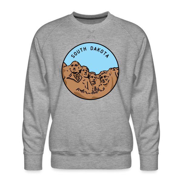 Premium South Dakota Sweatshirt - Men's Sweatshirt - heather grey