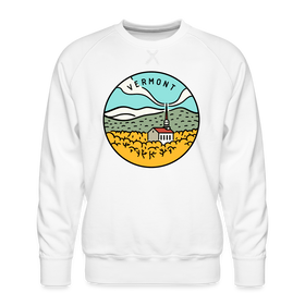 Premium Vermont Sweatshirt - Men's Sweatshirt - white