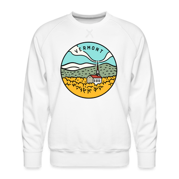 Premium Vermont Sweatshirt - Men's Sweatshirt - white