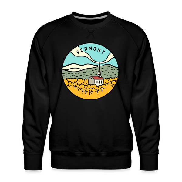 Premium Vermont Sweatshirt - Men's Sweatshirt - black
