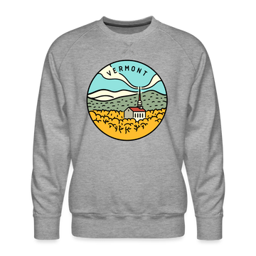 Premium Vermont Sweatshirt - Men's Sweatshirt - heather grey