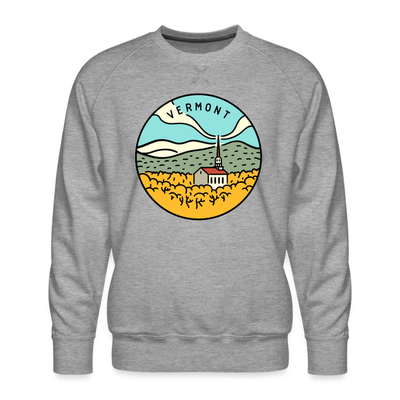 Premium Vermont Sweatshirt - Men's Sweatshirt - heather grey