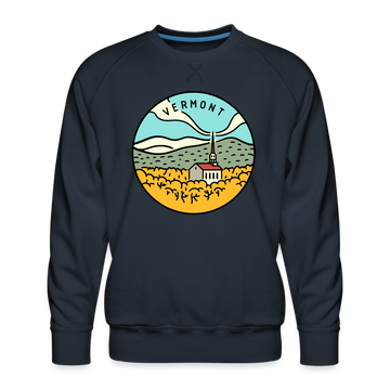 Premium Vermont Sweatshirt - Men's Sweatshirt - navy
