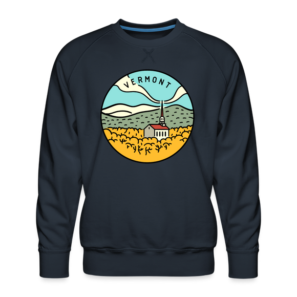 Premium Vermont Sweatshirt - Men's Sweatshirt - navy