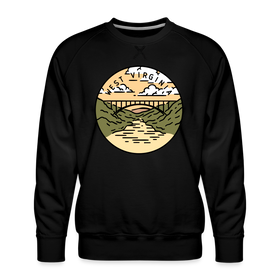Premium West Virginia Sweatshirt - Men's Sweatshirt - black
